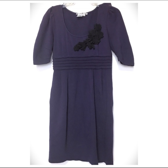 Maggy London Purple Knit Dress SZ 4 - Picture 1 of 8